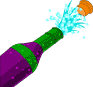 wine bottle pop